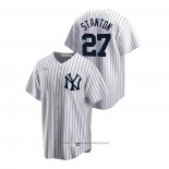 Maglia Baseball Uomo New York Yankees Giancarlo Stanton Cooperstown Collection Home Bianco