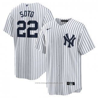 Maglia Baseball Uomo New York Yankees Juan Soto Home Replica Bianco