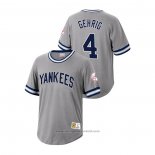 Maglia Baseball Uomo New York Yankees Lou Gehrig Cooperstown Collection Grigio