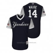 Maglia Baseball Uomo New York Yankees Neil Walker 2018 LLWS Players Weekend Walkie Blu