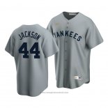 Maglia Baseball Uomo New York Yankees Reggie Jackson Cooperstown Collection Road Grigio