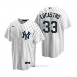 Maglia Baseball Uomo New York Yankees Tim Locastro Replica Home Bianco
