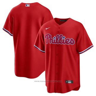 Maglia Baseball Uomo Philadelphia Phillies Alternato Replica Rosso