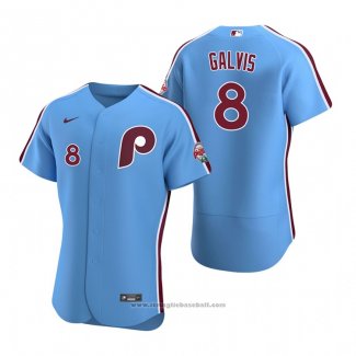 Maglia Baseball Uomo Philadelphia Phillies Freddy Galvis Autentico Alternato Blu