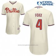 Maglia Baseball Uomo Philadelphia Phillies Jimmy Foxx 4 Crema Alternato Cool Base