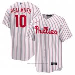 Maglia Baseball Uomo Philadelphia Phillies Jt Realmuto Primera Replica Bianco Rosso Maglia Baseball Uomo Philadelphia Phillies Jt Realmuto Primera Replica Bianco Rosso
