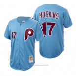 Maglia Baseball Uomo Philadelphia Phillies Rhys Hoskins Autentico Cooperstown Collection Blu