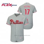 Maglia Baseball Uomo Philadelphia Phillies Rhys Hoskins Flex Base Grigio