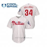 Maglia Baseball Uomo Philadelphia Phillies Roy Halladay Cool Base 2019 Hall of Fame Induction Bianco