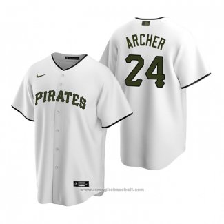 Maglia Baseball Uomo Pittsburgh Pirates Chris Archer Alternato Replica Bianco