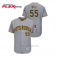 Maglia Baseball Uomo Pittsburgh Pirates Josh Bell 150 Anniversario Autentico Flex Base Grigio