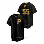 Maglia Baseball Uomo Pittsburgh Pirates Josh Bell Replica Alternato Nero