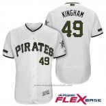 Maglia Baseball Uomo Pittsburgh Pirates Nick Kingham Bianco 2018 Home Alternato Flex Base