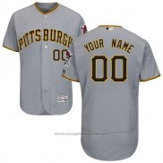 Maglia Baseball Uomo Pittsburgh Pirates Personalizzate Grigio