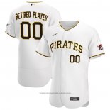 Maglia Baseball Uomo Pittsburgh Pirates Primera Pick-A-player Retired Roster Autentico Bianco