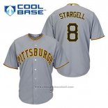 Maglia Baseball Uomo Pittsburgh Pirates Willie Stargell 8 Grigio Cool Base