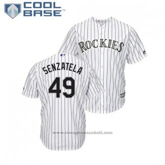 Maglia Baseball Uomo Rockies Antonio Senzatela Cool Base Home Bianco