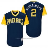 Maglia Baseball Uomo San Diego Padres 2017 Little League World Series Jose Pirela Blu