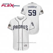 Maglia Baseball Uomo San Diego Padres Chris Paddack Flex Base Autentico Collezione Bianco