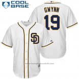 Maglia Baseball Uomo San Diego Padres Tony Gwynn Autentico Collection Bianco Cool Base Giocatore