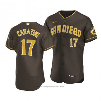 Maglia Baseball Uomo San Diego Padres Victor Caratini Autentico Road Marrone