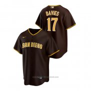 Maglia Baseball Uomo San Diego Padres Zach Davies Road Replica Marrone