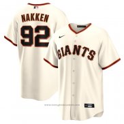 Maglia Baseball Uomo San Francisco Giants Alyssa Nakken Primera Replica Crema