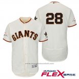 Maglia Baseball Uomo San Francisco Giants Buster Posey Crema 2017 All Star Flex Base