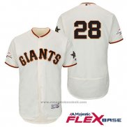 Maglia Baseball Uomo San Francisco Giants Buster Posey Crema 2017 All Star Flex Base