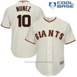 Maglia Baseball Uomo San Francisco Giants Eduardo Nunez Crema Cool Base