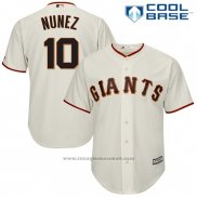 Maglia Baseball Uomo San Francisco Giants Eduardo Nunez Crema Cool Base