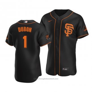 Maglia Baseball Uomo San Francisco Giants Mauricio Dubon Autentico Alternato Nero