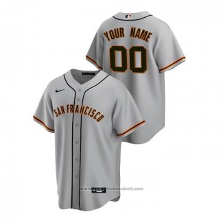 Maglia Baseball Uomo San Francisco Giants Personalizzate Replica Road Grigio