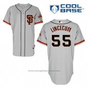 Maglia Baseball Uomo San Francisco Giants Tim Lincecum 55 Grigio Alternato Cool Base