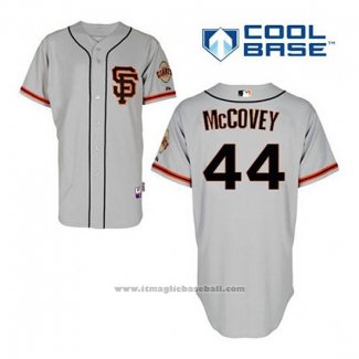 Maglia Baseball Uomo San Francisco Giants Willie Mccovey 44 Grigio Alternato Cool Base