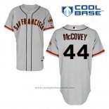 Maglia Baseball Uomo San Francisco Giants Willie Mccovey 44 Grigio Cool Base