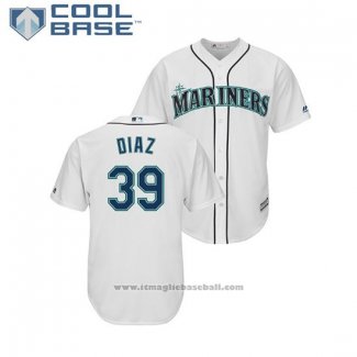 Maglia Baseball Uomo Seattle Mariners Edwin Diaz Cool Base Home Bianco