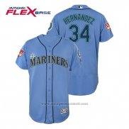 Maglia Baseball Uomo Seattle Mariners Felix Hernandez Flex Base Allenamento Primaverile 2019 Blu