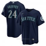Maglia Baseball Uomo Seattle Mariners Ken Griffey JR. Alternato Replica Blu