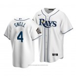 Maglia Baseball Uomo Tampa Bay Rays Blake Snell Replica Primera 2020 Bianco