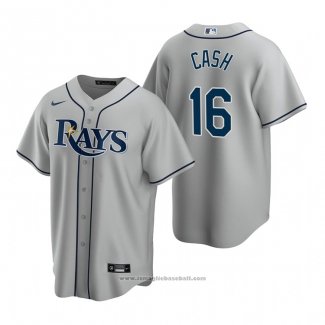 Maglia Baseball Uomo Tampa Bay Rays Kevin Cash Replica Road Grigio