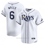 Maglia Baseball Uomo Tampa Bay Rays Taylor Walls Home Limited Bianco