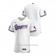 Maglia Baseball Uomo Texas Rangers Autentico 2020 Home Bianco