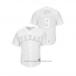 Maglia Baseball Uomo Texas Rangers Isiah Kiner Falefa 2019 Players Weekend Replica Bianco