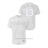 Maglia Baseball Uomo Texas Rangers Joey Gallo 2019 Players Weekend Autentico Bianco