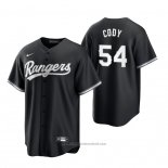 Maglia Baseball Uomo Texas Rangers Kyle Cody Replica 2021 Nero