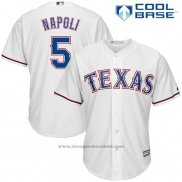Maglia Baseball Uomo Texas Rangers Mike Napoli Bianco Cool Base