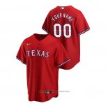 Maglia Baseball Uomo Texas Rangers Personalizzate 2020 Replica Alternato Rosso