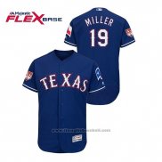 Maglia Baseball Uomo Texas Rangers Shelby Miller 2019 Allenamento Primaverile Flex Base Blu