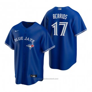 Maglia Baseball Uomo Toronto Blue Jays Jose Berrios Replica Alternato Blu